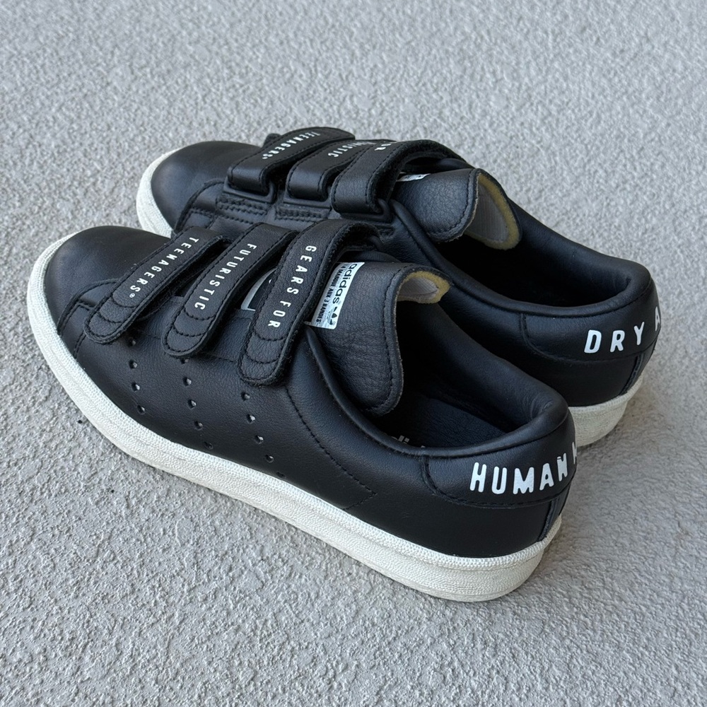 Human Made x Adidas UNOFCL Consortium Leather sneakers 'Core Black' FZ1712 M4/W6 - Picture 9 of 11
